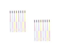 WRITWAA 2 Ensembles Brosse À Dents À Glace Brosse À Dents Souple Enfants Brosse À Dents De Voyage Verre Brosse À Dent De Voyage Brosse À Dents Gomme Plastique Coloré 8 Pièces * 2