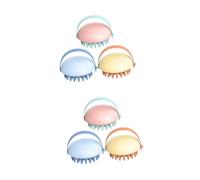 WRITWAA 2 Ensembles Brosse De Shampooing Outil Multifonction De Massage Du Tpr Set Pratique Pour Soins Capillaires Et Relaxation 3 Pièces * 2