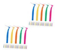 WRITWAA 2 Ensembles Brosse Interdentaire Compact Brosses À Dents Adulte Portable Mince Ferme Dent Buccale Incliné En Forme De Multipack Espace Prend Fin Petit Laine De Nylon 30 Pièces * 2