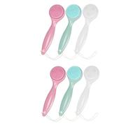 WRITWAA 2 Ensembles Brosse Nettoyante Soins De La Peau Doux Face Époustouflant Traitement Laveur De Peau Silicium Scrubber Soin Du Visage Gommage Visage Lavage Gel De Silice 3 Pièces * 2
