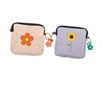 WRITWAA 2 ensembles De Rangement Pour Serviettes Hygiéniques Trousse De Toilette Pour Femmes Petite Pochette Pour Transporter Des Serviettes Hygiéniques 2 pièces * 2
