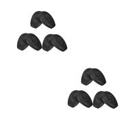 WRITWAA 2 Ensembles Manchons D'oreille En Silicone En Train De Mourir Noir Couverture D'oreille De Couleur De Cheveux Cache-oreilles Pour La Des Cheveux Gel De Silice 3 Paires*2