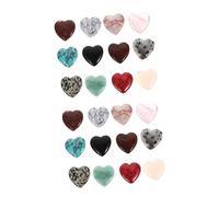 WRITWAA 2 ensembles Pendentif D'Amour En Pierre De Cristal Fausse Glace Décoration Esthétique Cristaux Pierres De Glace Ornements Pierres De Cristal Décoratives 12 pièces * 2