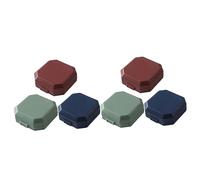 WRITWAA 2 Ensembles Pilulier Étui À Pilule De Voyage Petit Récipient Pour Voyage Organisateur De Pilules Étui De Transport Portable Cas De Pilules Pp 3 Pièces * 2
