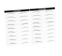 WRITWAA 2 Paires Patch De Sourcil Artificiel Trousse à Sourcils Autocollant Des Bâtons Faux Tatouage Temporaire Des Sourcils Permanent Lumière Des Sourcils Visage Pour Les Femmes