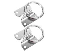 WRITWAA 2 Pièces Anneau Suspendre Croisé en Métal Argenté pour Écurie, Stabilité Renforcée, Compatible Seaux et Boucles Métalliques, pour Attacher Chevaux en Écurie