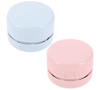 WRITWAA 2 Pièces Aspirateur Portable Mini de Bureau, Puissant | Plastique Bleu, Format Léger, Fonctionne 2 Piles Aa Non Incluses, pour Canapé et Interstices Clavier Couleur Aléatoire