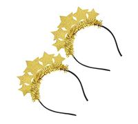WRITWAA 2 Pièces Bandeau de bande élastique bandes mesdames groupe adulte haloween mignonette déguisement accessoire déco cheveux accessoire de décoration de cheveux Gretel Golden