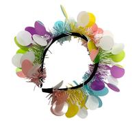 WRITWAA 2 Pièces Bandeau fleur oeuf de Pâques hair charms hair toppers tenue de fête briller Bandeaux de guirlandes bandeaux de pâques pour femmes fournitures de fête en plein air chiffon