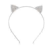WRITWAA 2 Pièces Bandeau Oreilles de Chat Cristal Accessoires de Coiffure Adorables et Filles pour Fêtes et Événements Spéciaux