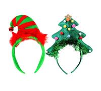 WRITWAA 2 Pièces Bandeaux Cheveux de Noël Clown Léger Serre-tête Décoratif Amusant pour Fête Festive