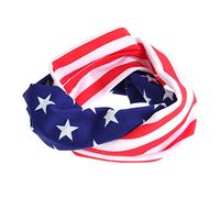 WRITWAA 2 pièces Bandeaux Patriotiques Usa Lot de Tissus Élastiques avec Motif Drapeau Américain pour Événements Fête Nationale et