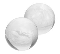 WRITWAA 2 Pièces Boules de Massage Cristal avec Motif Dragon et Phénix Boules de Baoding Pondérées pour Exercices de Doigts Renforcement du Poignet et Relaxation Zen