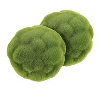 WRITWAA 2 pièces Boules de Mousse Artificielle Ø Décoration Intérieure Verte Ornement Végétal Réaliste pour Salon Chambre Jardin Fête