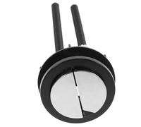WRITWAA 2 Pièces Bouton de Chasse D'eau Double en Abs Noir Structure Simple et Longueur Ajustable pour Réservoir de Toilette à Double Chasse, pour Remplacement et Réparation Wc