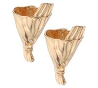 WRITWAA 2 Pièces Broche de Vase en Alliage Doré, Bijou Décoratif Confortable pour Femmes, Accessoire Élégant pour Robe et Usage Quotidien