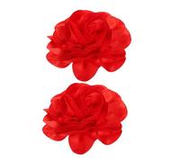 WRITWAA 2 Pièces Broche Fleur Satin Large Épingle Tissu Faite Main Accessoire pour Manteaux Écharpes Sacs Lot