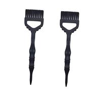 WRITWAA 2 Pièces Brosse à Teindre Nylon de Outils pour Coloration Capillaire à Queue Pointue pour Salon et Usage Domestique Couleur Noire