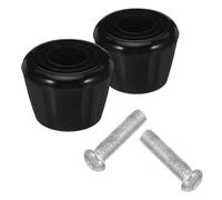 WRITWAA 2 Pièces Butées pour Patins à roulettes Noires, Freinage Rapide