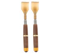 WRITWAA 2 Pièces chatouillement massage fascia thérapie patin à roulettes corps raclettes gratte- grattoir utile dispositif de démangeaison du Fausse corne Coffee