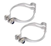 WRITWAA 2 Pièces Clip de Câble de Frein Vélo en Acier Argenté | Collier de Serrage pour Levier de Vitesses, Pratique pour Organiser les Lignes du Vélo, Résistant à L'usure