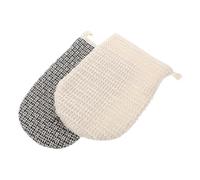 WRITWAA 2 pièces de Bain Exfoliants Sisal Double Face de Loofah pour Gommage Corporel Naturel pour Femmes et Hommes Raclette Corps et Massage Peau Lisse