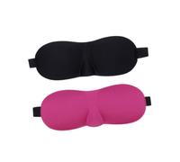 WRITWAA 2 pièces de Sommeil Lot de Masques Occultants Réglables pour Hommes et Femmes Cache-yeux Confortable pour Voyage Sieste et Nuit