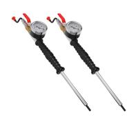 WRITWAA 2 Pièces Manomètre de Pneu de Voiture Gonfleur de Pneus Portable à Cadran Fer avec Poignée et Suv Gonflage Rapide en Cas D'urgence