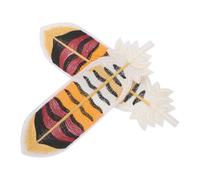 WRITWAA 2 Pièces Marque-page Plume Brodé Élégant Léger pour Cahiers Accessoire de Lecture Pratique et Raffiné