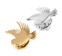 WRITWAA 2 Pièces Men's Stainless Steel Peace Dove Lapel Pin Animal Brooch For Wedding Groom Suit Decoration