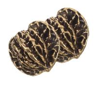 WRITWAA 2 Pièces Ornements de de fitness boules de noix clé ballons d'exercice à main pour personnes âgées décoration objets d'art en boules à main chinoises petites Doré