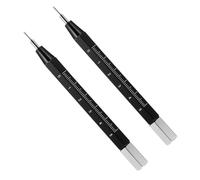 WRITWAA 2 Pièces Outil de réparation Alliage Aluminium avec Règle pour Retrait et Réglage des Bracelets de Montre Outil Professionnel Précis pour Remplacement et Réparation des Barres à