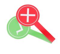 WRITWAA 2 pièces Pagaies de Vote Double Face pour Garçon Fille Jeu Main Réversible Oui Non Tableau Portable pour Activités Scolaires et Jeux