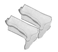 WRITWAA 2 Pièces Paquet à Baskets de Voyage en PVC Transparent, Paquet de Rangement Zippé pour Bottes Hautes et Sneakers, Conçu pour Organiser Facilement Les Chaussures Les Foyers Occupés