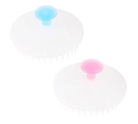 WRITWAA 2 Pièces Peigne à laver cuir chevelu brosse de shampooing poil masser shampoing masseur laveur de shampoing brosse à shampoing masseur de tête polyéthylène Couleur Aléatoire