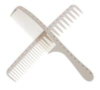 WRITWAA 2 Pièces peigne accessoires outils de coiffure taille coiffeur mesures cuir chevelu but bien démêler Coupe style bonjour Nombres hair charms hair toppers abdos blanche
