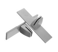 WRITWAA 2 Pièces Pince de Fixation en Alliage Blanc pour Écran Anti-éternuements de Bureau, Support T Shape Antidérapant pour Espaces Partagés et Travail Collaboratif