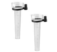 WRITWAA 2 Pièces Pluviomètre Extérieur en Plastique Robuste Tasse à Mesurer Graduée Capacité Jusqu'à 35cm pour Jardin et Statistiques Météorologiques