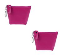 WRITWAA 2 Pièces Portefeuille Femme Trousse de Maquillage à Fermeture éclair Trousses de Maquillage de Voyage feminicene Pochettes Pouch Porte-Monnaie Trousse de Toilette de Voyage Rosy