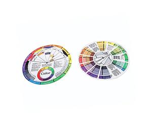 WRITWAA 2 Pièces Roulette pour Vernis à Ongles Outil Apprentissage Indicateurs de Schémas Colorés et Mélange de Teintes