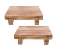 WRITWAA 2 Pièces Tabouret Repose Personnes Âgées Bois de Paulownia Léger et Mobile pour Maison Bureau Design Simple et Pratique