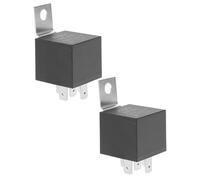 WRITWAA 2 Relais Automobile 24 V 40 A Étanches à 5 Broches Support en Fer Accessoires de Remplacement pour Démarreur Relais pour Applications Marines et Circuits Automobiles