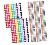 WRITWAA 20 feuilles Autocollants Ronds Colorés pour Classement Étiquettes Adhésives Décoratives Polyvalentes Stickers Gommettes Colorées pour Organisation Maison Bureau