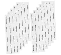 WRITWAA 20 feuilles Étiquettes Autocollantes pour Cosmétiques Étiquettes de Voyage pour Bouteilles Rechargeables Organiseurs pour Soins Peau Autocollants Clairs et Étanches pour Flacons