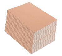 WRITWAA 20 Pièces Carnet de Notes en Papier Kraft Grosse Capacité D'écriture 20 Cahiers Pages Blanches Non Lignées Loisirs Études