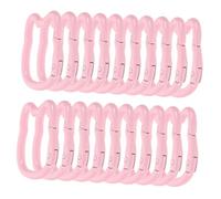 WRITWAA 20 Pièces Clip Crochets Élastiques Colorés pour Sacs Sacs à et Accessoires Kit de Mousquetons Amusants pour Camping et Activités Extérieures