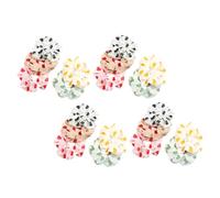 WRITWAA 20 Pièces envoyer un cercle Clips de cheveux de coeur pour anneau de cheveux du gros intestin bague à cheveux anneau de cheveux queue de cheval porte-queue chiffon