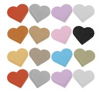 WRITWAA 20 Pièces Marque-page de Cœur en Cuir Pu Léger et Doux Pages, Accessoire Créatif pour Enseignants et Étudiants, pour Présents et Fêtes Couleur Aléatoire