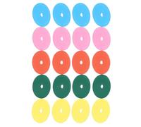 WRITWAA 20 Pièces Mini Porte-clés Pendentifs Disque Rétro en Plastique Coloré, Accessoire Musique Décoratif Unisexe, Présent DIY pour Fans et Collectionneurs aux Fêtes Couleur Aléatoire