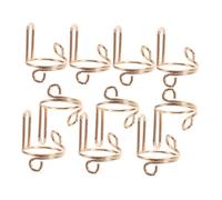 WRITWAA 20 Pièces Portant Des Anneaux En Métal D'armure Anneaux D'ongle Décoration Des Ongles Amovibles Joyaux Doré